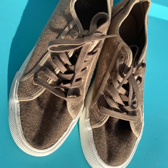 Tan platform sneakers - Picture 3 of 10